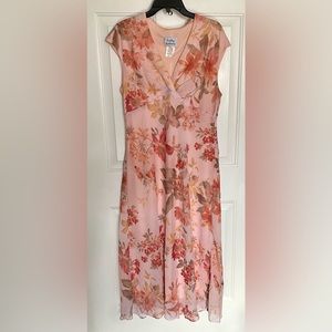 Kathy Roberts, Peach Floral Maxi Dress